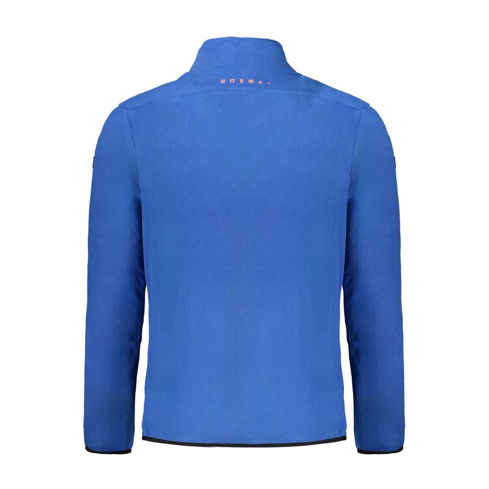 Pull en polyester bleu pour homme, Norvège 1963