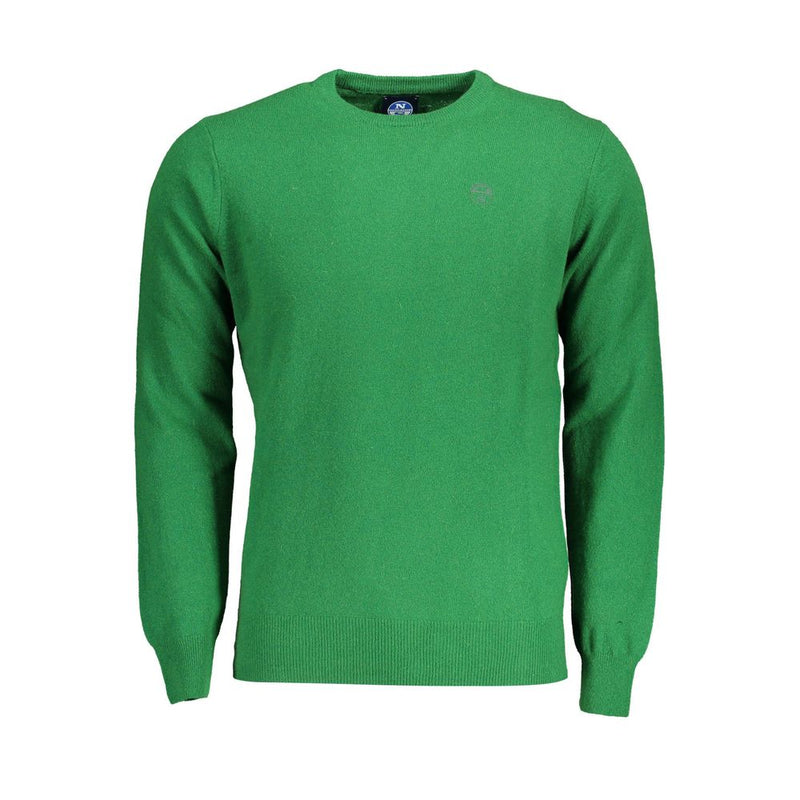 North Sails groene wollen herensweater