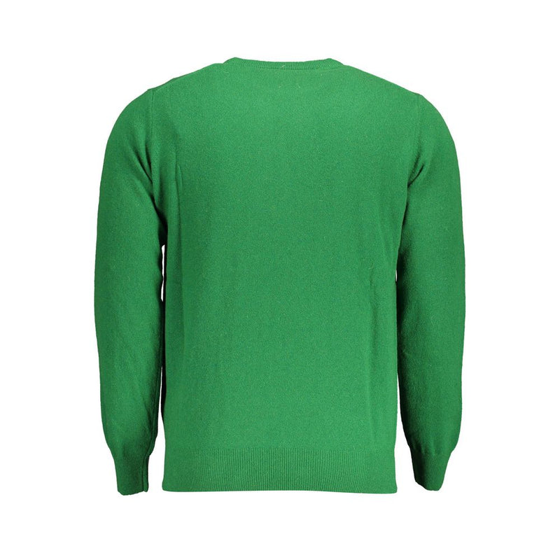 North Sails groene wollen herensweater