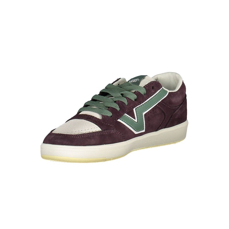 Vans Purple Leather Men Sneaker - Unleash Your Style
