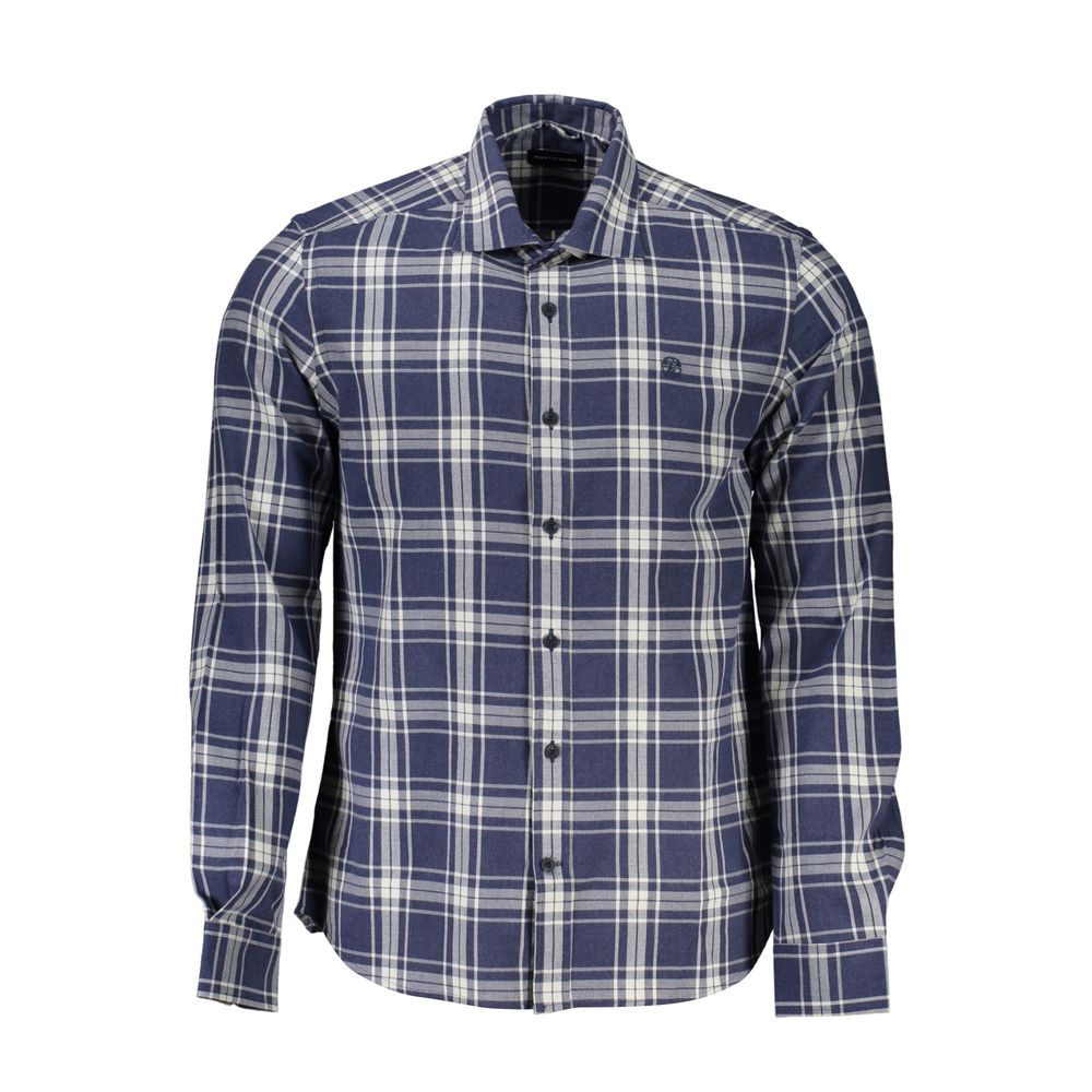 North Sails blauw katoenen herenshirt