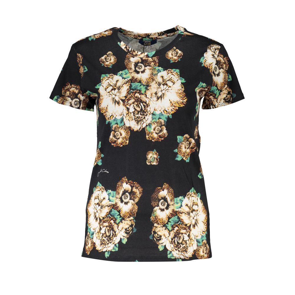 Cavalli Class T-Shirt Femme Noir en Coton - Élégant et Confortable