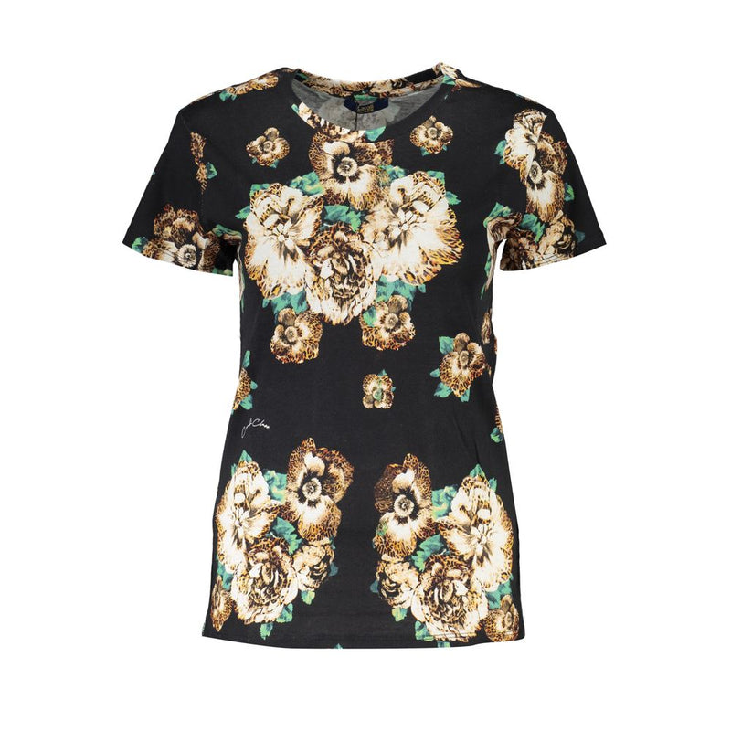 Cavalli Class T-Shirt Femme Noir en Coton - Élégant et Confortable
