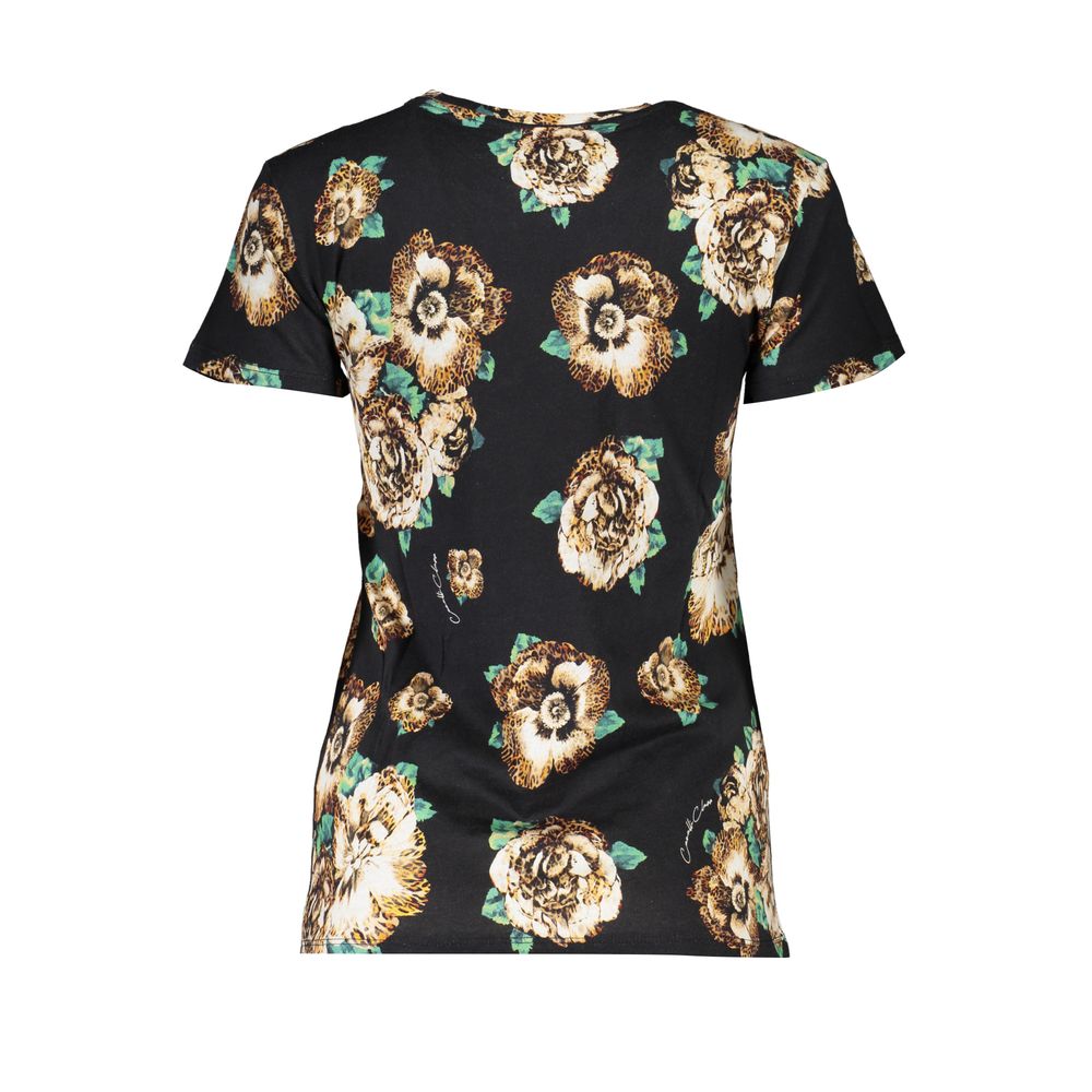 Cavalli Class T-Shirt Femme Noir en Coton - Élégant et Confortable