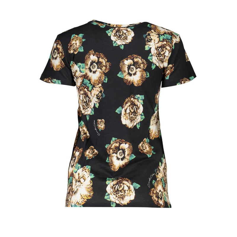 Cavalli Class T-Shirt Femme Noir en Coton - Élégant et Confortable