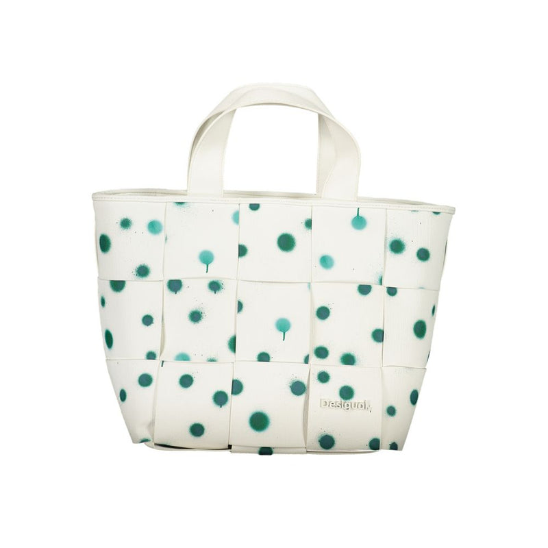 Desigual White Polyethylene Handbag - Chic and Functional