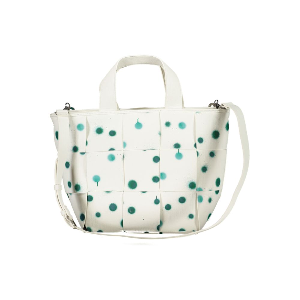 Desigual White Polyethylene Handbag - Chic and Functional