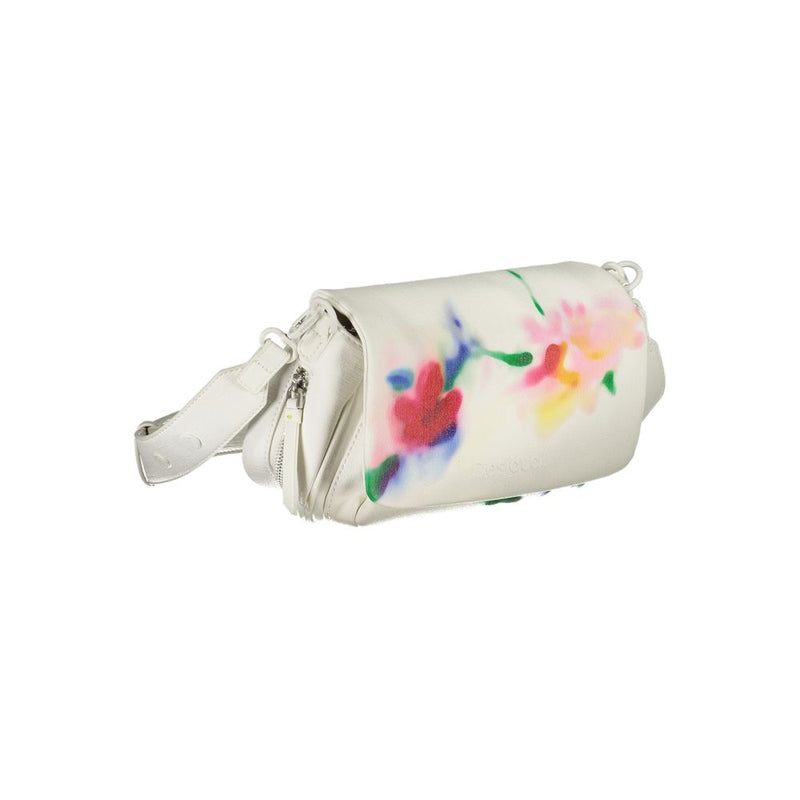 Desigual White Polyethylene Handbag - Stylish & Functional Accessory