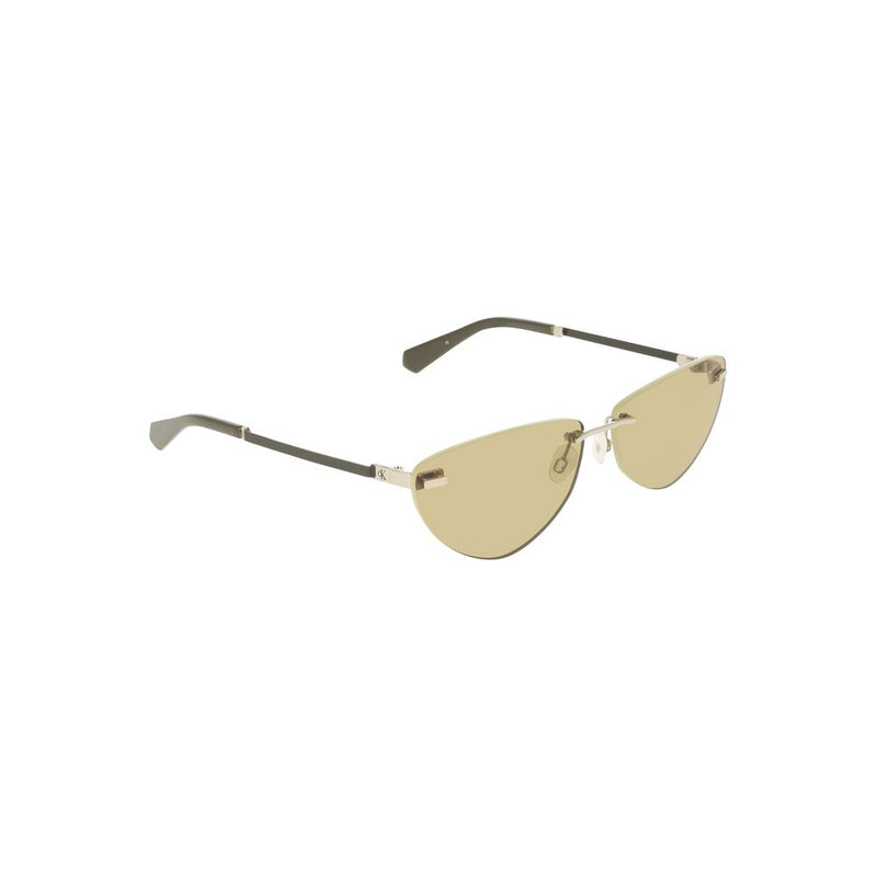 Lunettes de soleil en métal vert pour femmes Calvin Klein