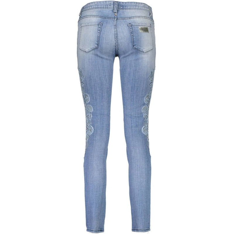 Just Cavalli Jeans Femme Bleu Coton - Élégance et Confort