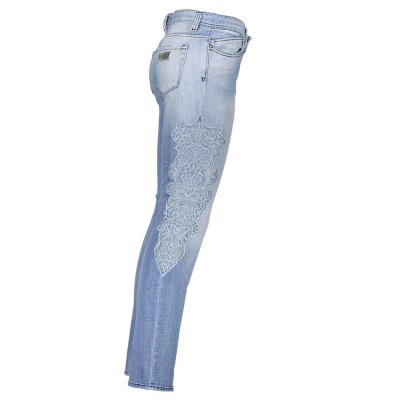 Just Cavalli Jeans Femme Bleu Coton - Élégance et Confort
