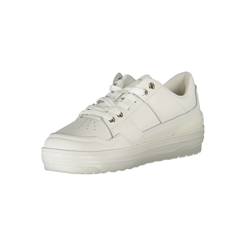 Tommy Hilfiger White Leather Women Sneaker - Chic & Comfortable