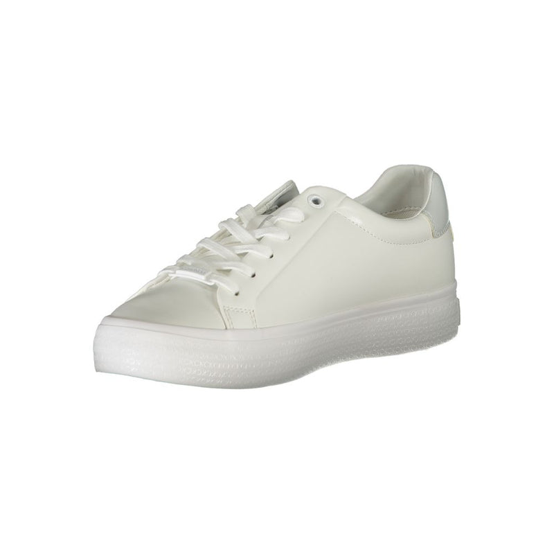 Calvin Klein Sneakers Élégants Blancs avec Détails Contrastés