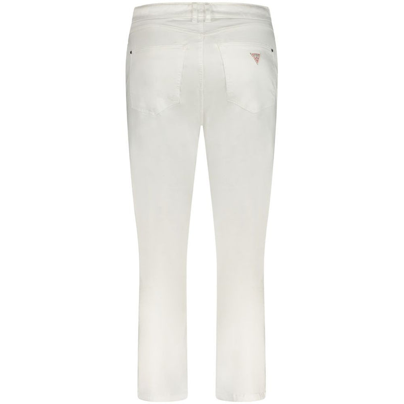 Guess Jeans White Cotton Women Skinny Jean - Chic & Stylish Fit