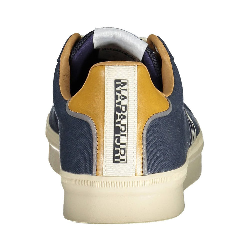 Napapijri Blue Polyester Men Sneaker - Stylish Athletic Footwear