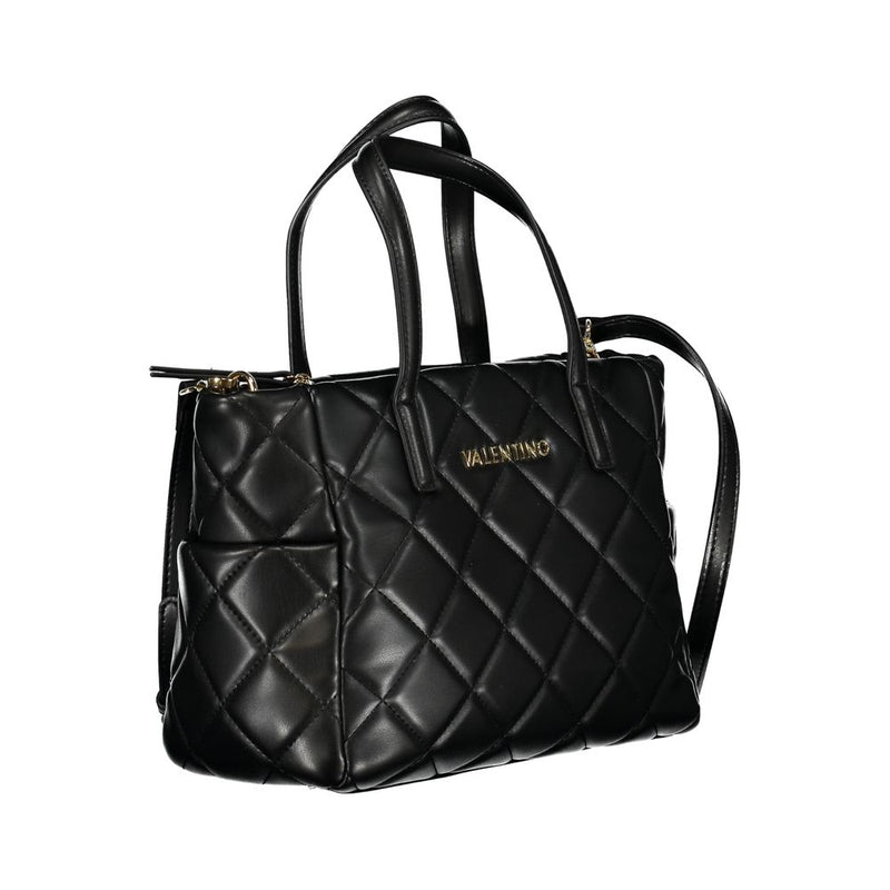 Mario Valentino Black Polyethylene Handbag - Élégant et Polyvalent