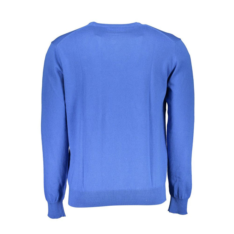 La Martina Blauwe Katoenen Heren Sweater