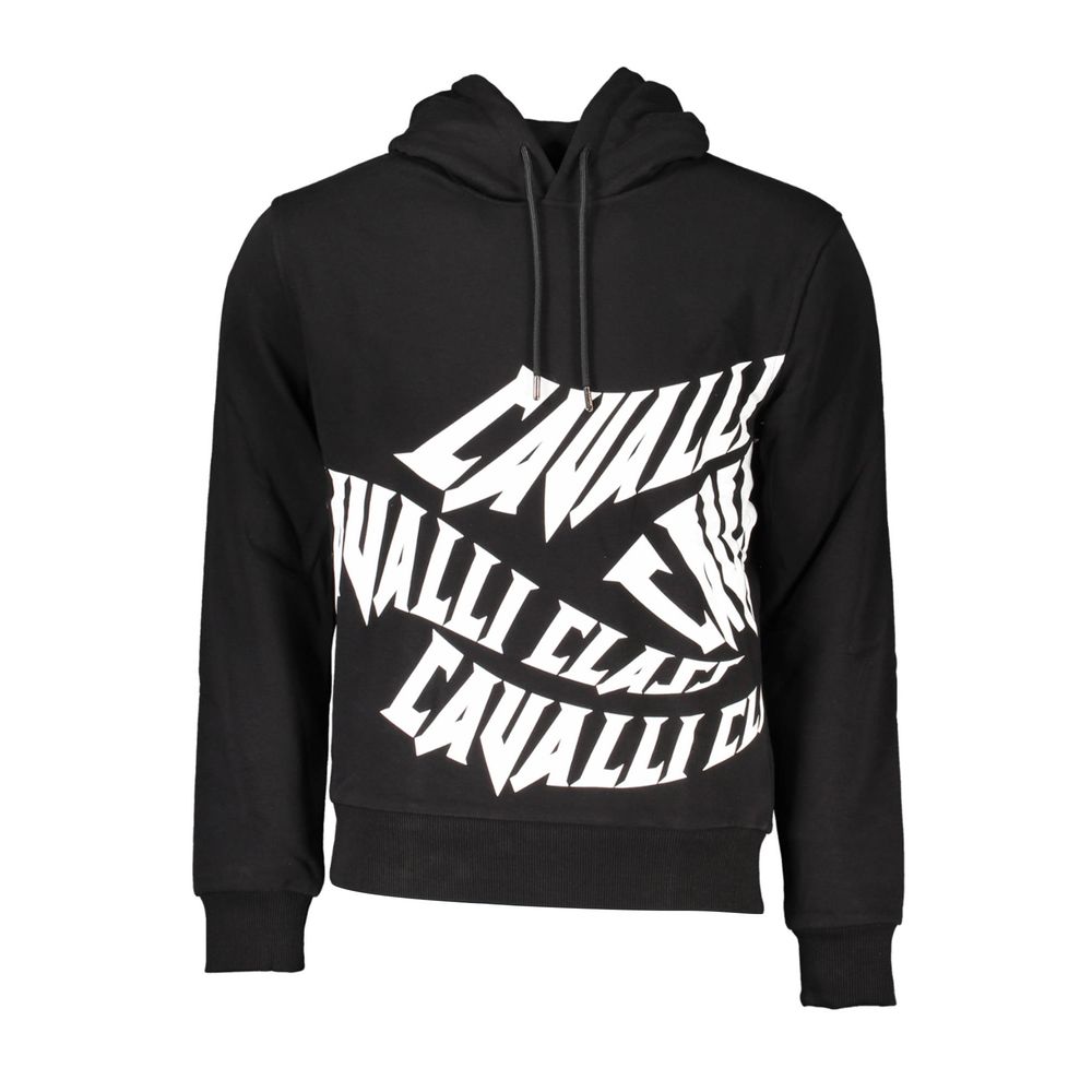 Pull en coton noir pour homme de la marque Cavalli Class