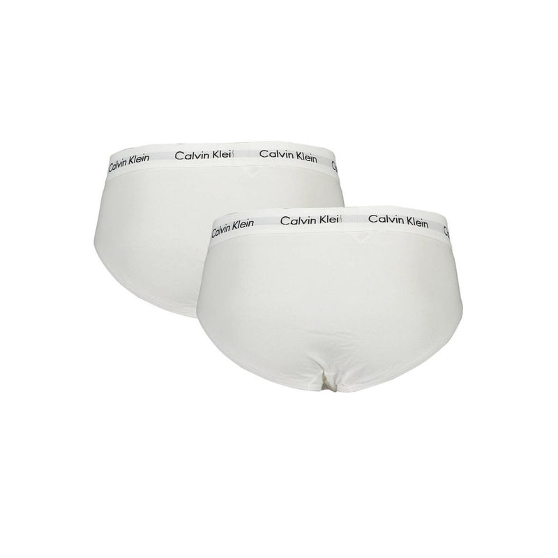 Calvin Klein White Cotton Underwear - Tri-Pack Briefs for Men
