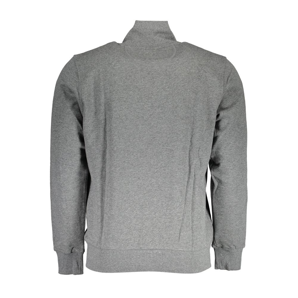 Pull en coton gris La Martina pour homme