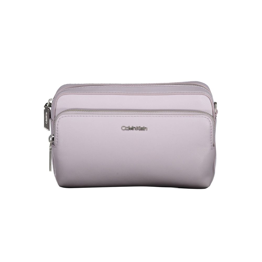 Calvin Klein Purple Polyester Handbag - Élégance et Polyvalence