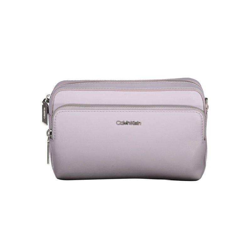 Calvin Klein Purple Polyester Handbag - Élégance et Polyvalence