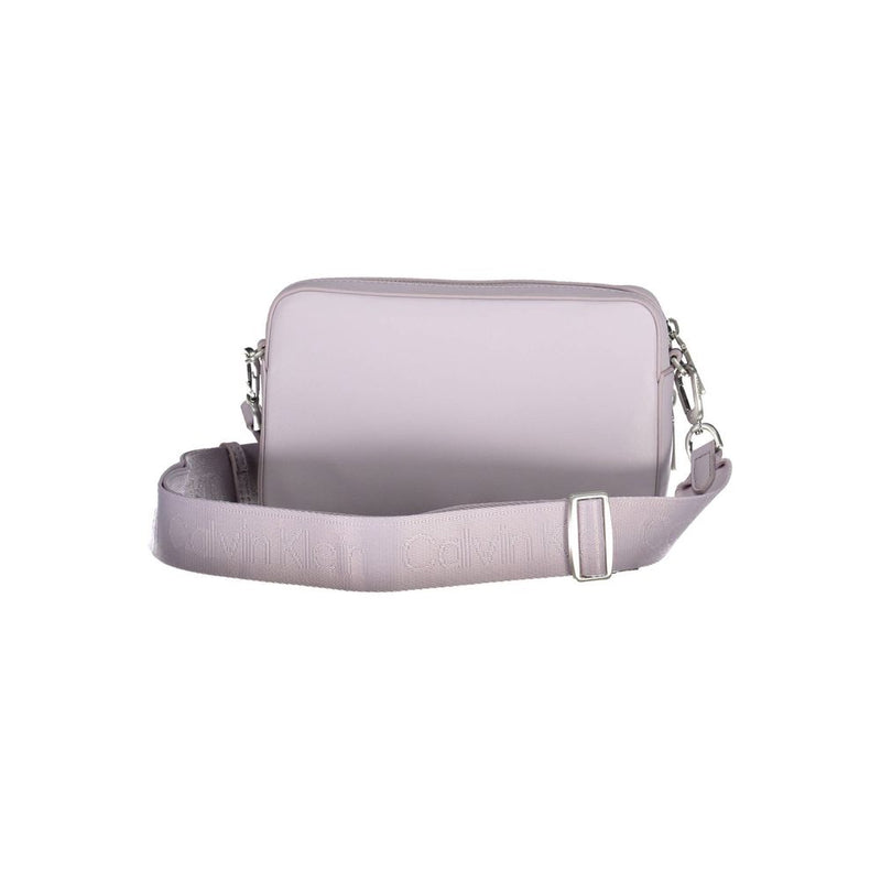 Calvin Klein Purple Polyester Handbag - Élégance et Polyvalence
