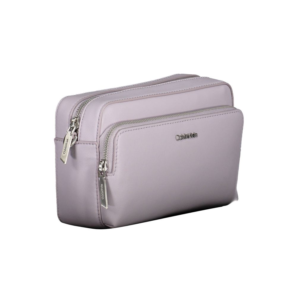 Calvin Klein Purple Polyester Handbag - Élégance et Polyvalence