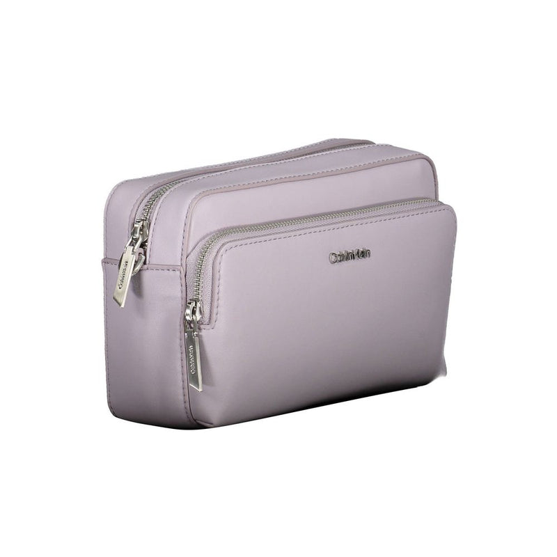 Calvin Klein Purple Polyester Handbag - Élégance et Polyvalence