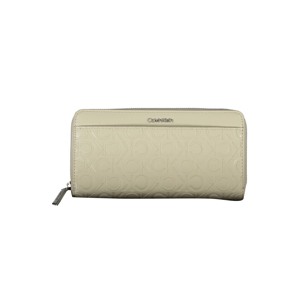 Calvin Klein Beige Polyethylene Women's Wallet - Stylish & Secure