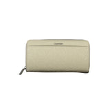 Calvin Klein Beige Polyethylene Women's Wallet - Stylish & Secure