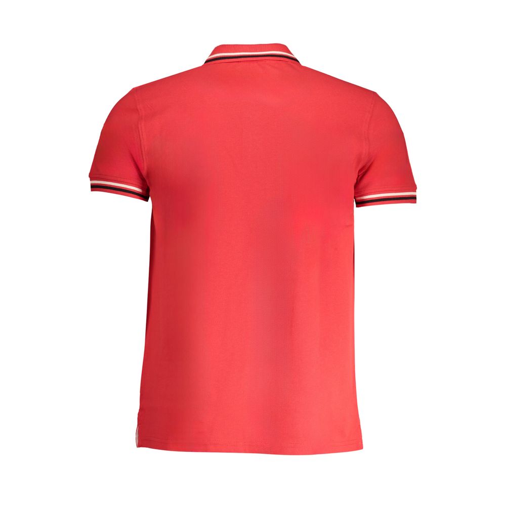Polo homme en coton rouge Cavalli Class
