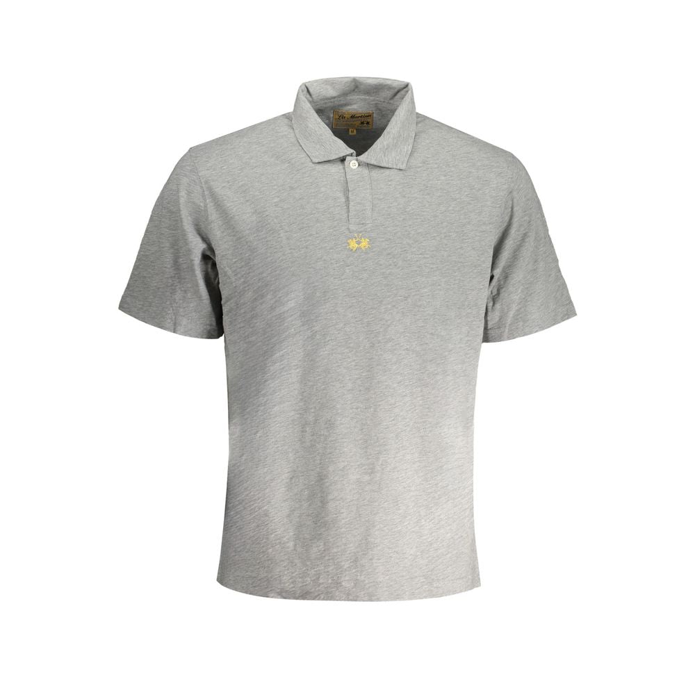Polo La Martina en coton brun pour homme