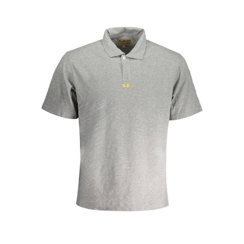 Polo La Martina en coton brun pour homme