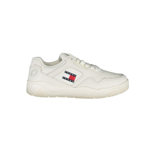 Tommy Hilfiger Women's White Polyester Sneakers - Style & Comfort