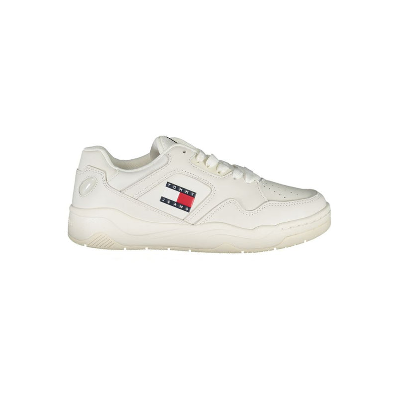 Tommy Hilfiger Women's White Polyester Sneakers - Style & Comfort