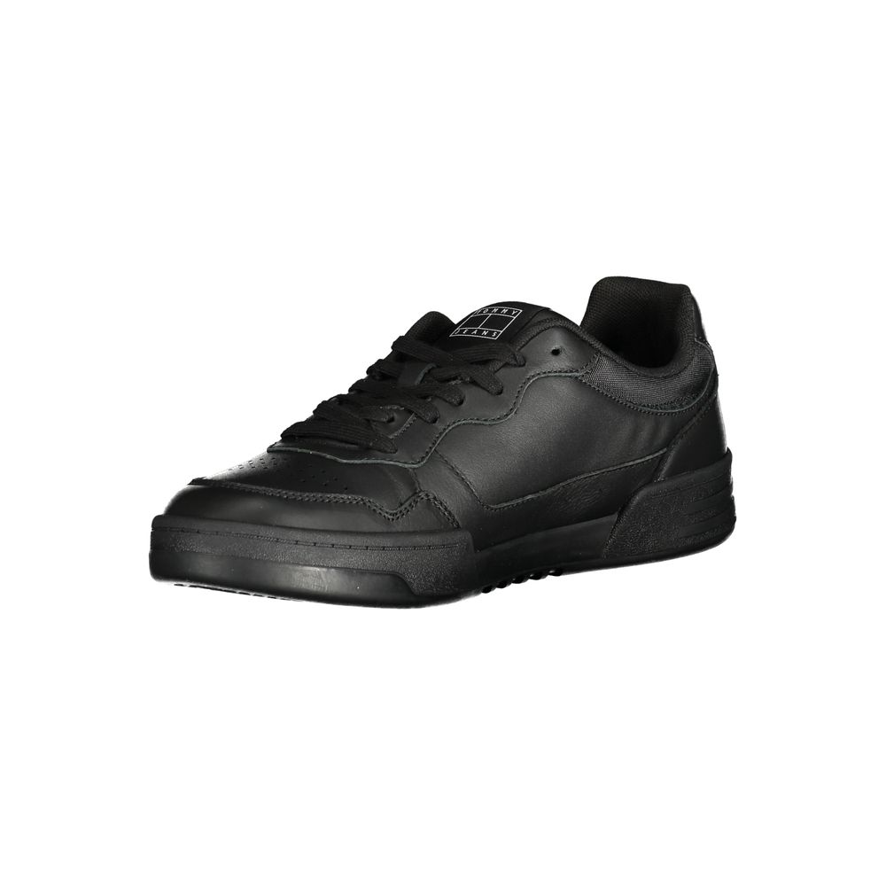 Tommy Hilfiger Black Polyethylene Men Sneaker - Style and Comfort