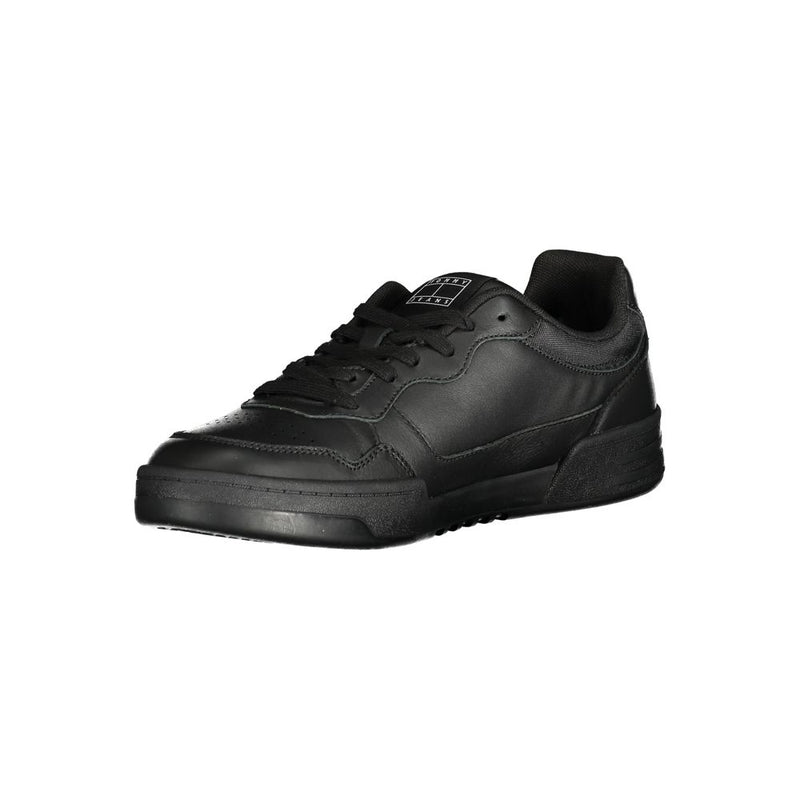 Tommy Hilfiger Black Polyethylene Men Sneaker - Style and Comfort