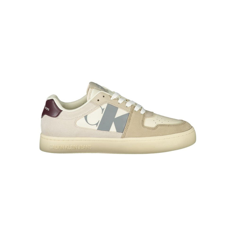 Calvin Klein Beige Polyester Men Sneaker - Stylish & Sustainable