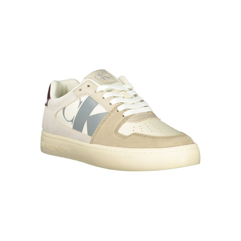 Calvin Klein Beige Polyester Men Sneaker - Stylish & Sustainable