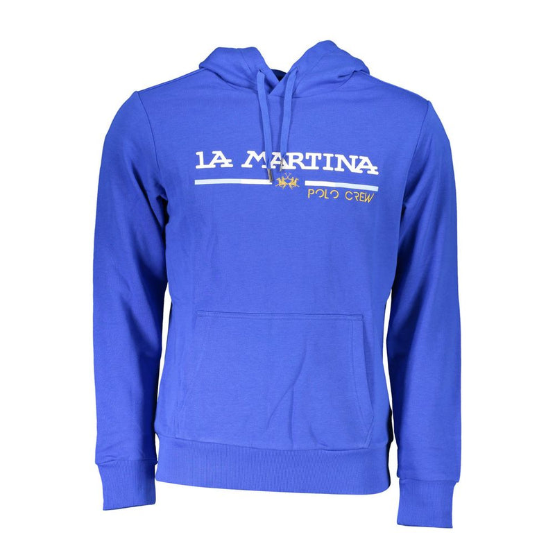 Pull en coton bleu La Martina pour homme