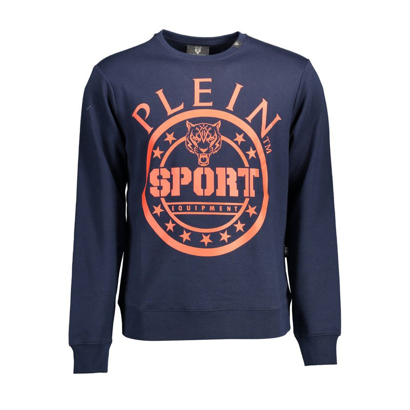 Plein Sport Blauwe Katoenen Heren Sweater
