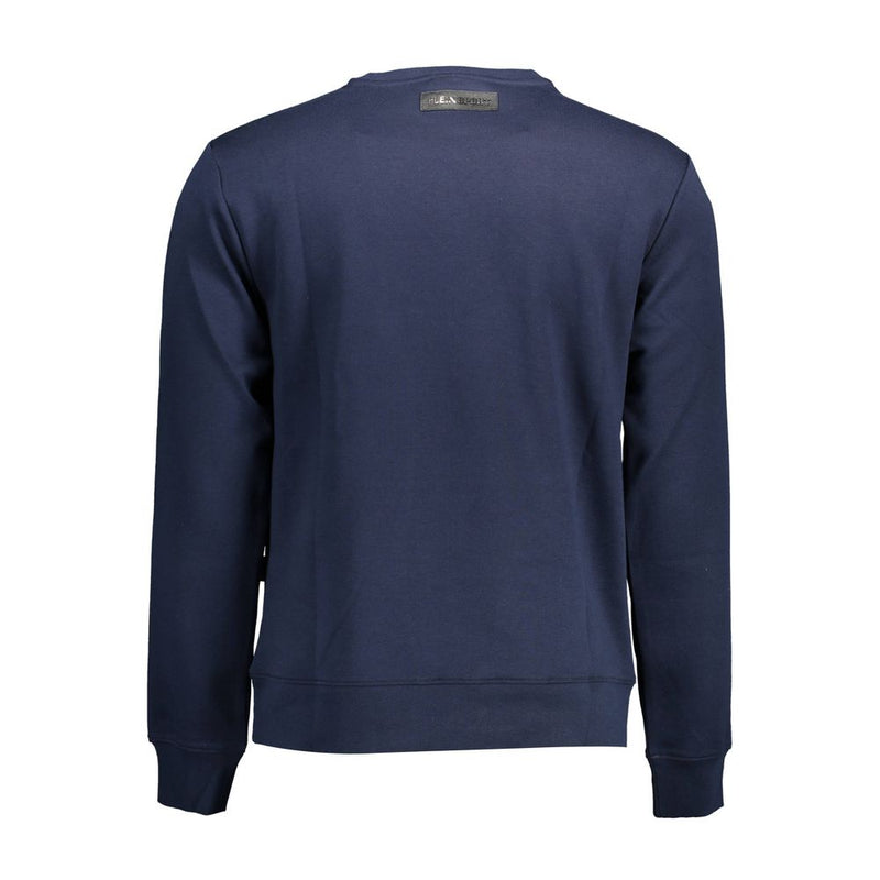 Plein Sport Blauwe Katoenen Heren Sweater