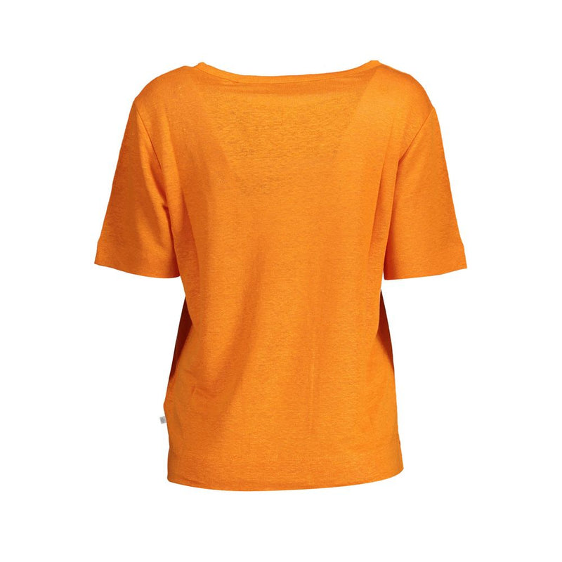 Gant Orange Linen Women T-Shirt - Effortless Chic