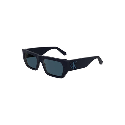 Calvin Klein Blauwe Acetaat Dames Zonnebril