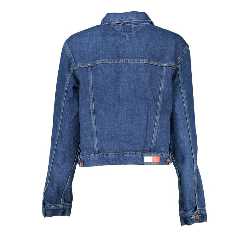 Tommy Hilfiger Veste en Denim Femme Bleue - Élégance Décontractée