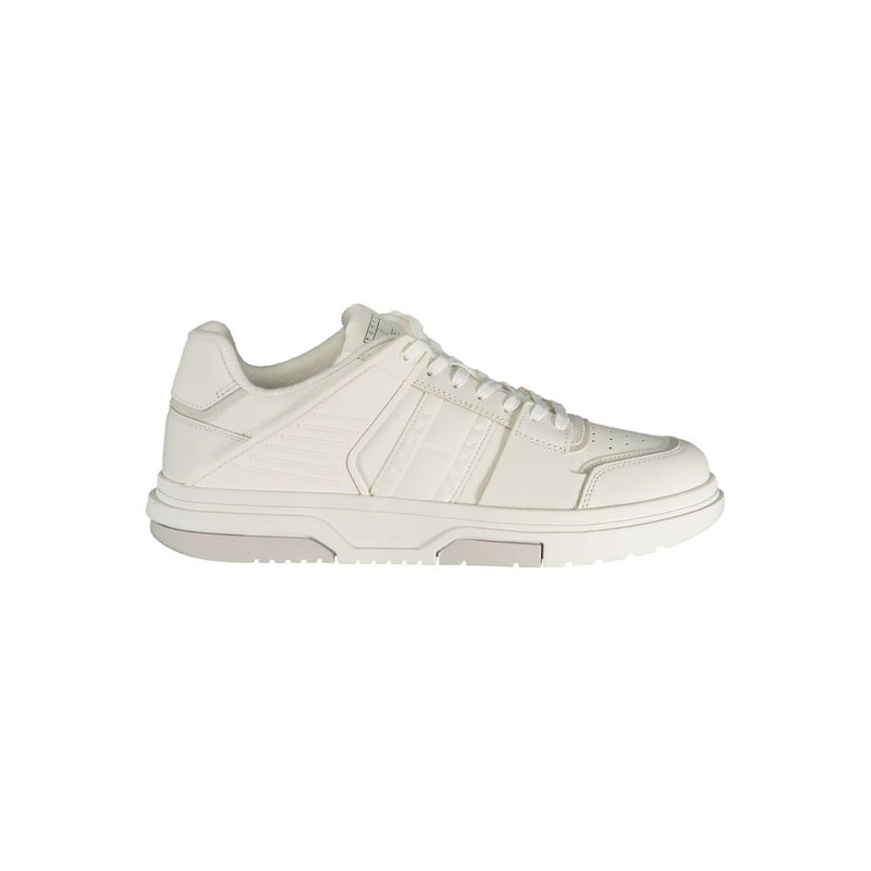 Tommy Hilfiger White Leather Men Sneaker - Élégant et Confortable
