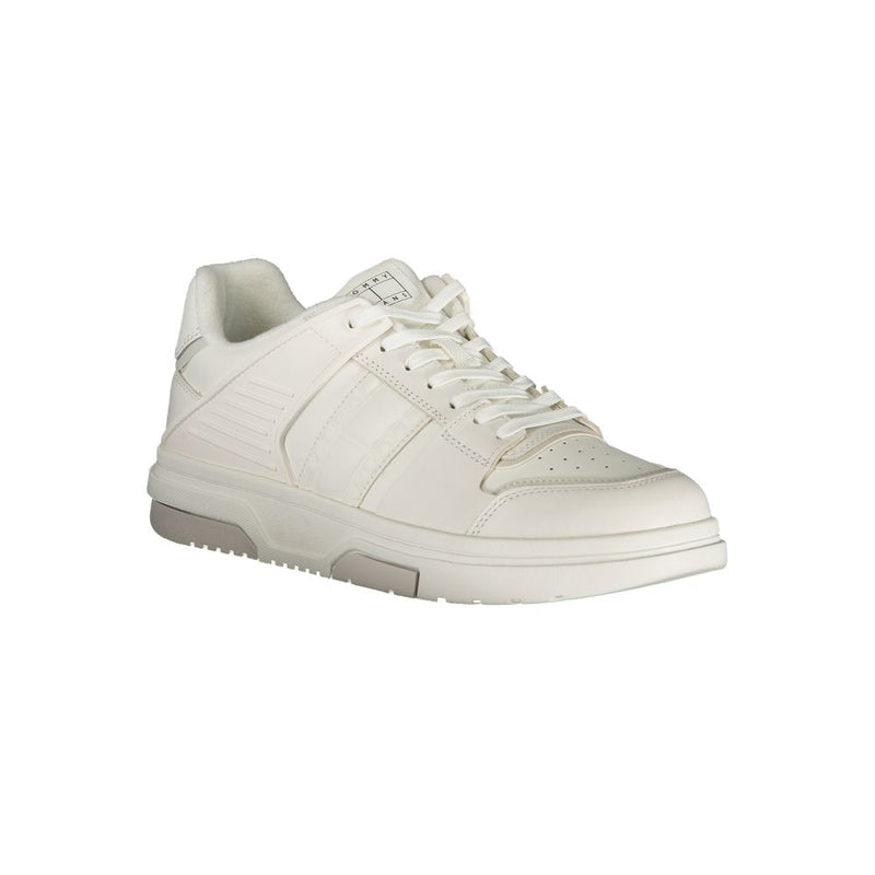 Tommy Hilfiger White Leather Men Sneaker - Élégant et Confortable