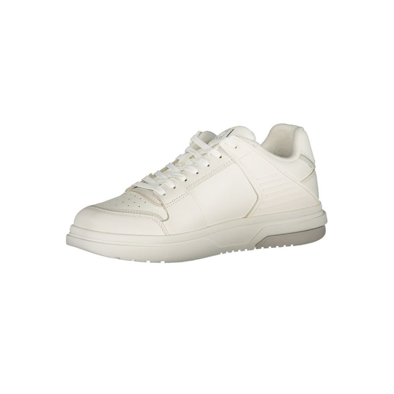 Tommy Hilfiger White Leather Men Sneaker - Élégant et Confortable