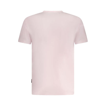 T-shirt Napapijri en coton rose pour homme